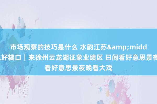 市场观察的技巧是什么 水韵江苏&middot;好意思好糊口｜来徐州云龙湖征象业绩区 日间看好意思景夜晚看大戏